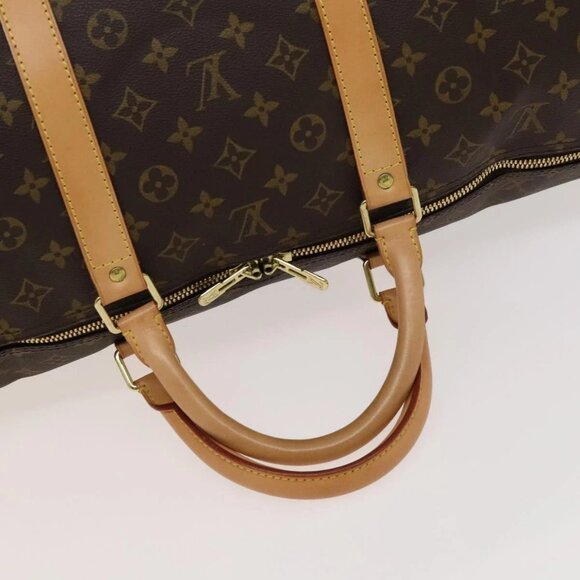 LOUIS VUITTON Monogram Keepall Bandouliere 60 Boston Bag M41412 LV Auth 119895A - Picture 8 of 16